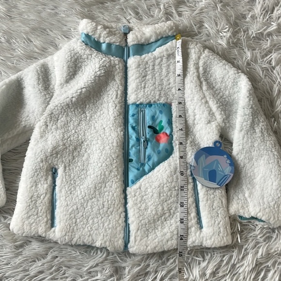 Cubcoats Girls Benne the Bunny Sherpa Jacket blue/white size 3 - Picture 5 of 11
